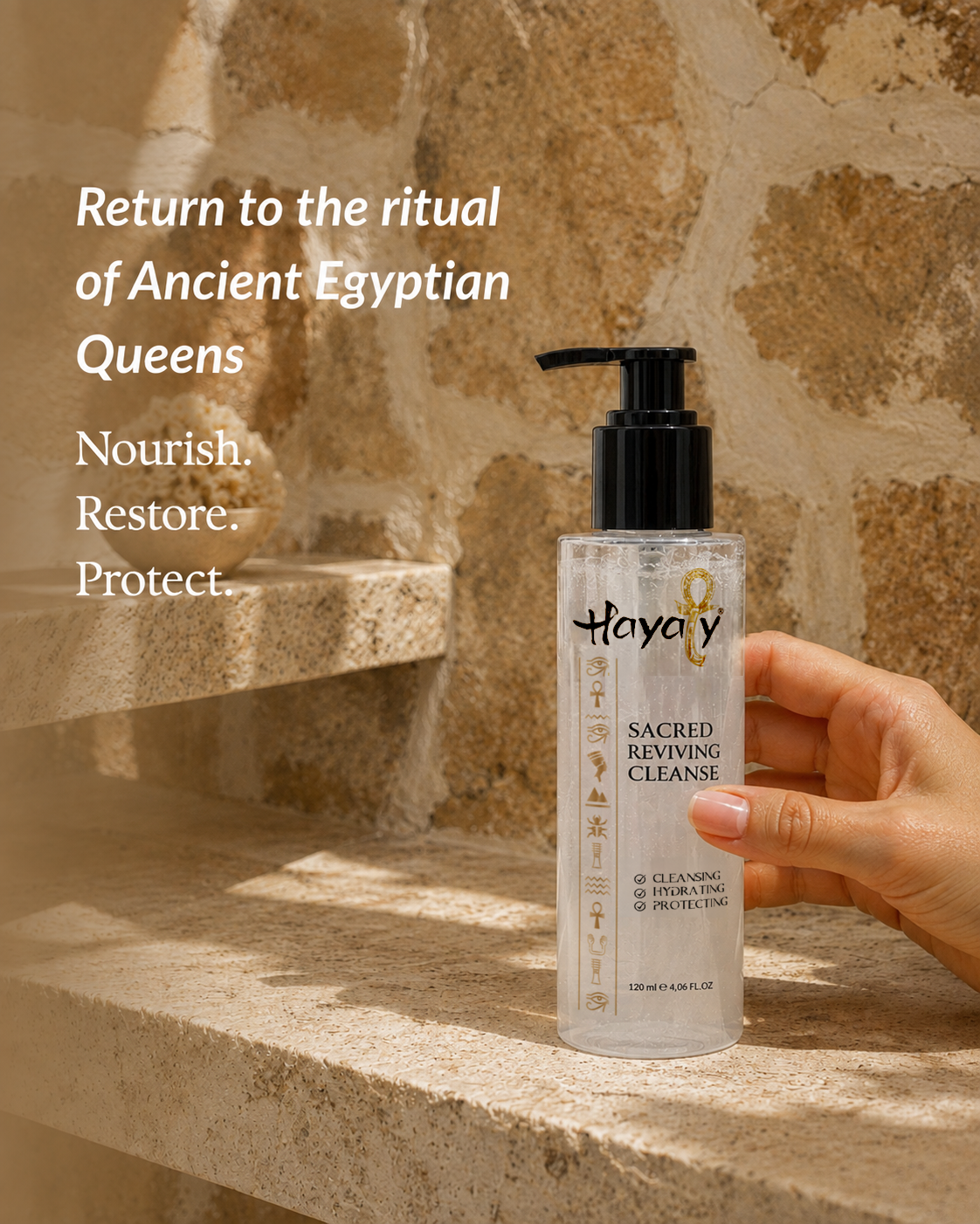 Sacred Reviving Cleanse - BARRIER SUPPORT · 3-IN-1 CLEANSE · GLASS-SKIN GLOW